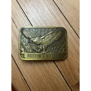 Freedom Is Not Free Buckle